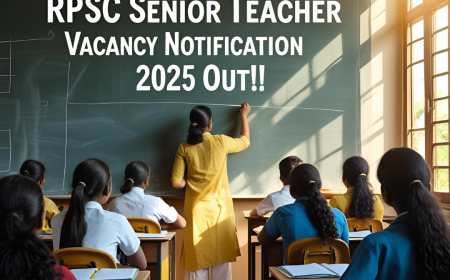RPSC  Senior Teacher Vacancy 2025 Out!